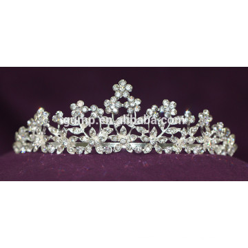 Fashion factory wholesale direct new design crystal nuptiale mariage tiara